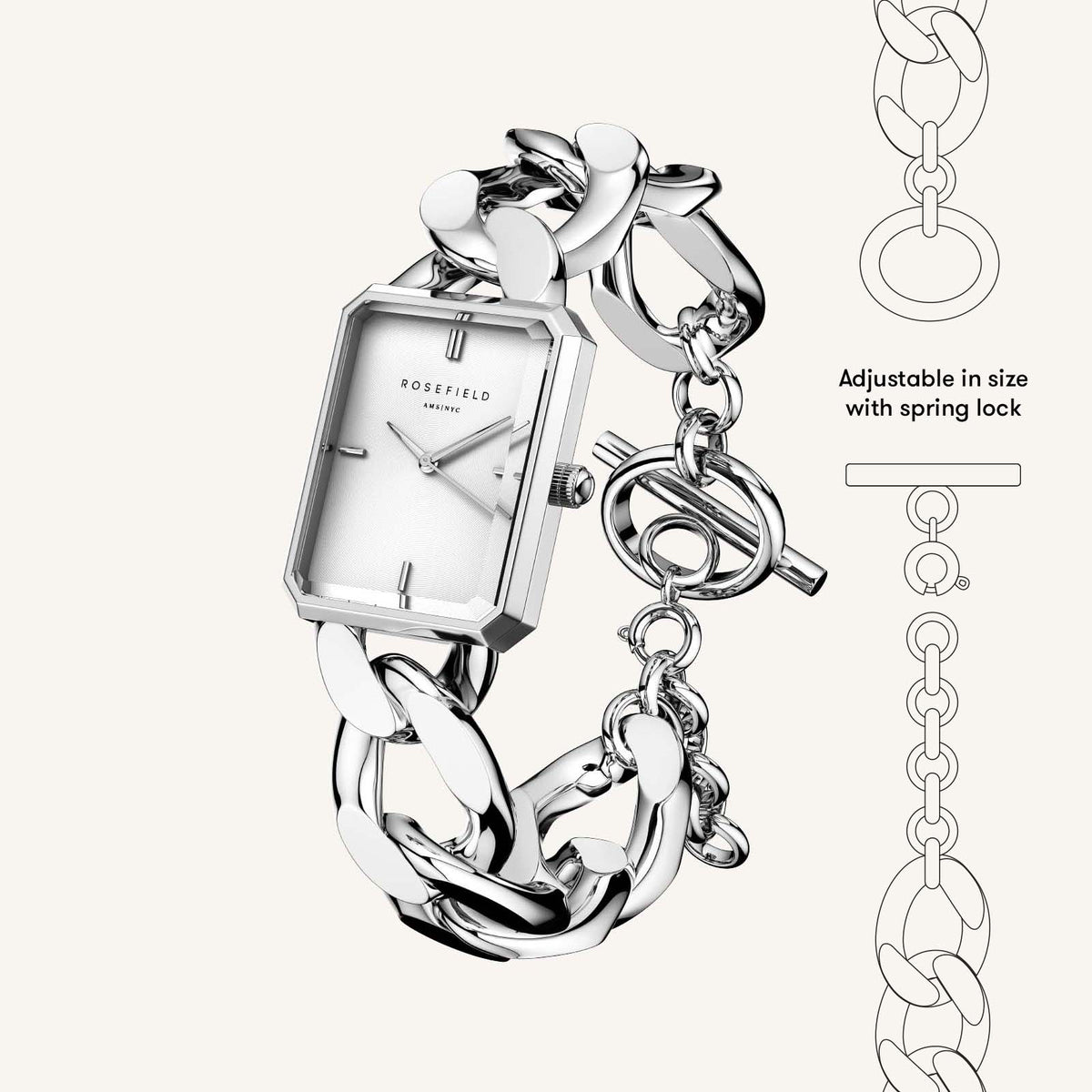 Rosefield - Octagon XS Studio Silver